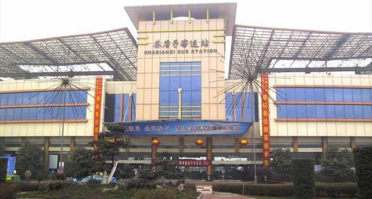 A typical bus station in China