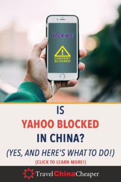 is yahoo mail blocked in china